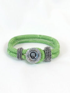 Green Snap Bracelet