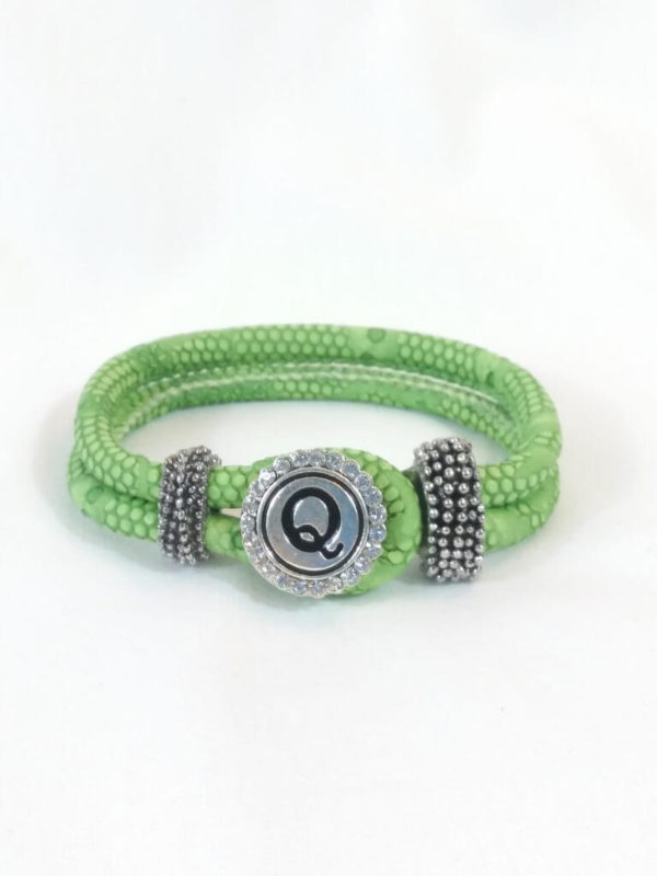 Green Snap Bracelet