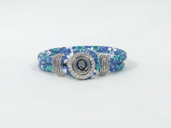 Blue Floral Bracelet