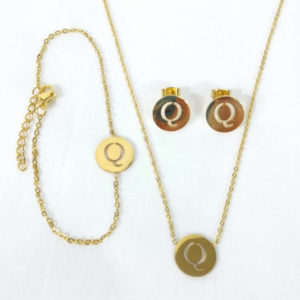 Stainless Steel Golden Jewelry Set