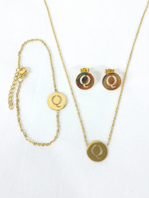 Stainless Steel Golden Jewelry Set