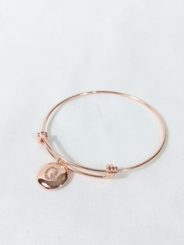 Small Rose Gold Q Bangle