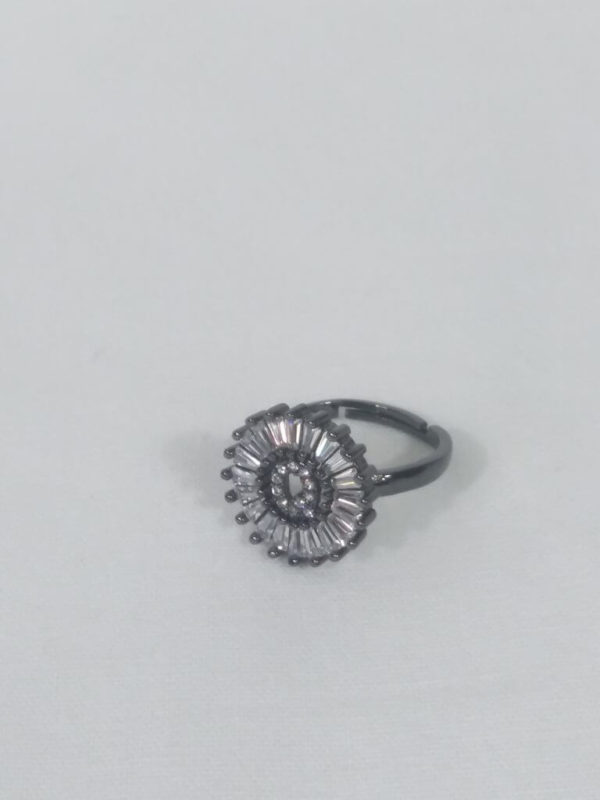 Gunmetal Adjustable Ring