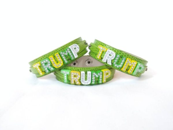 Green Leather Snap Bracelet