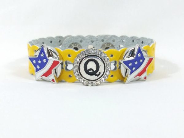 Yellow Spinner Flag Bracelet