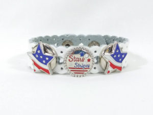 Stars and Stripes Flag Spinner Bracelet