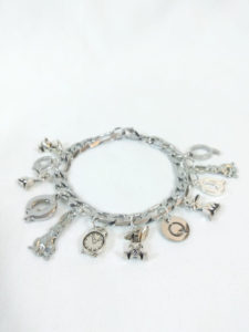 DOWN THE RABBIT HOLE- Stainless Steel Figaro Charm Bracelet